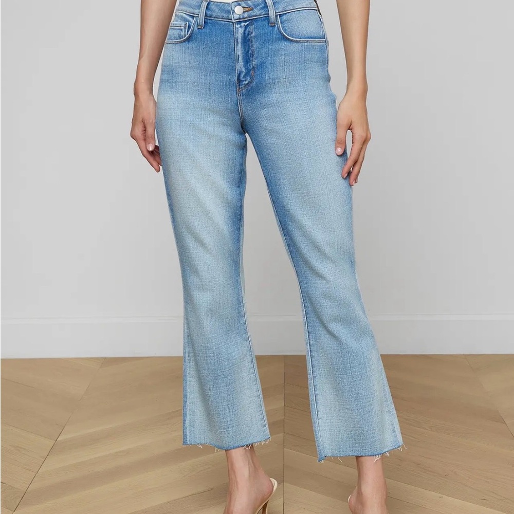 L'AGENCE Light Blue Flare Jeans